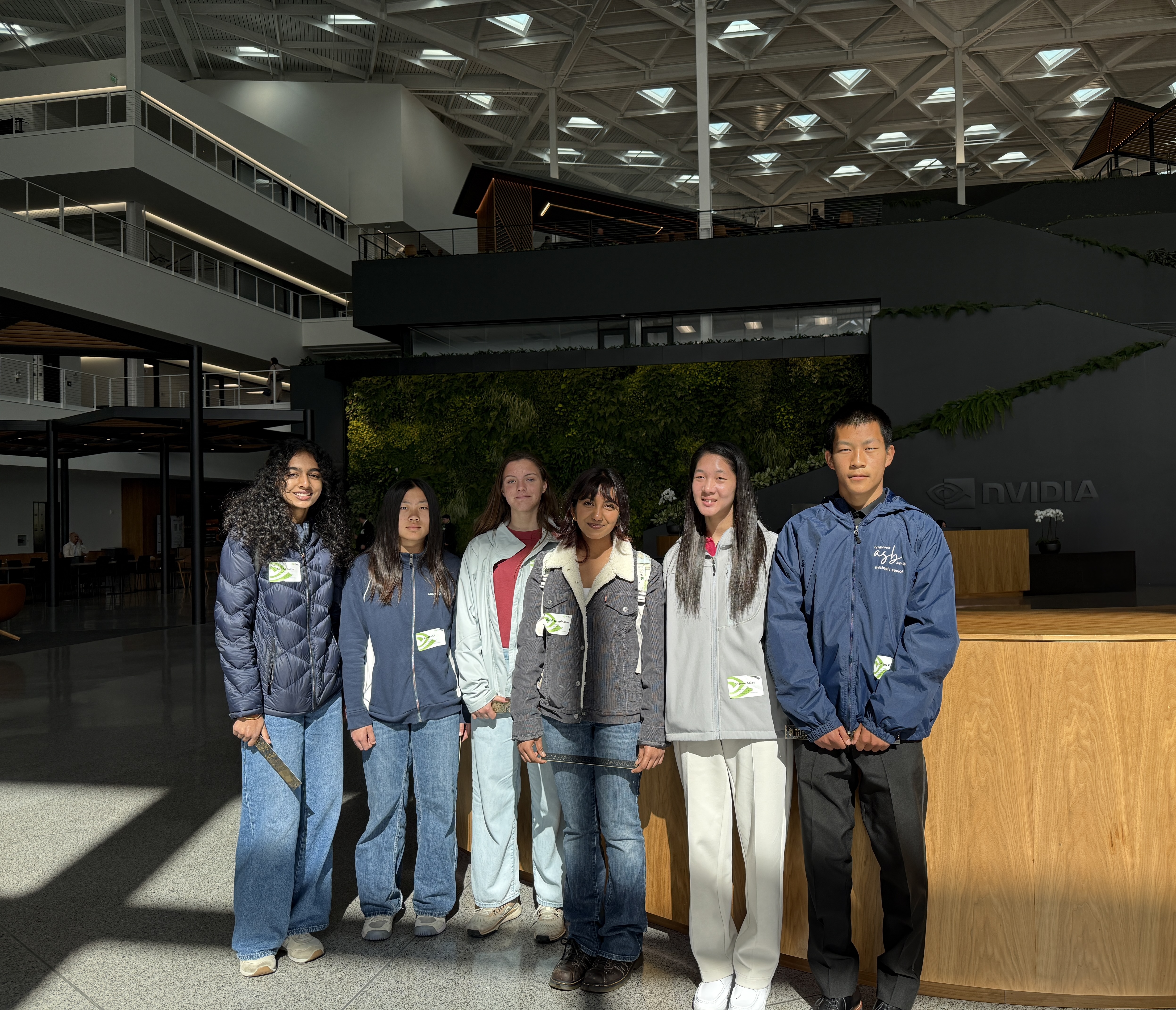 Students at Nvidia.